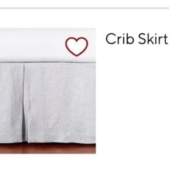 Gray and white Pottery Barn Crib Bedding. All in excellent condition - Picture 5 of 8